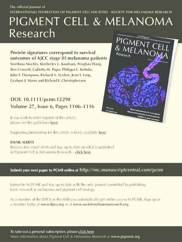 (PDF) Protein signatures correspond to survival outcomes of AJCC stage ...
