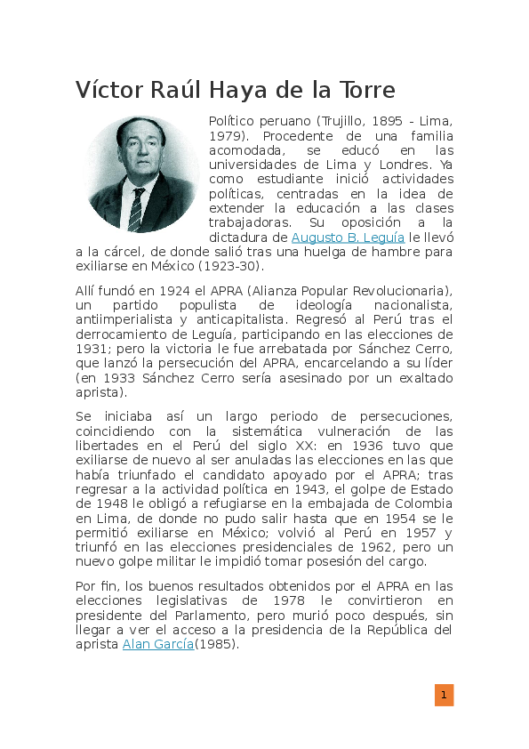 (DOC) Victor Raul Haya de la Torre