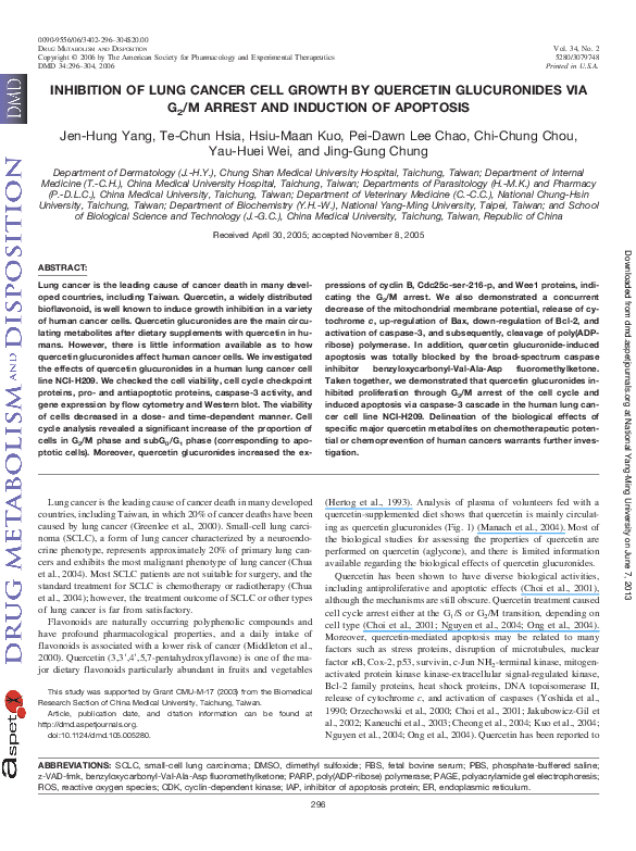 (PDF) The role of activated MEK-ERK pathway in quercetin-induced growth ...