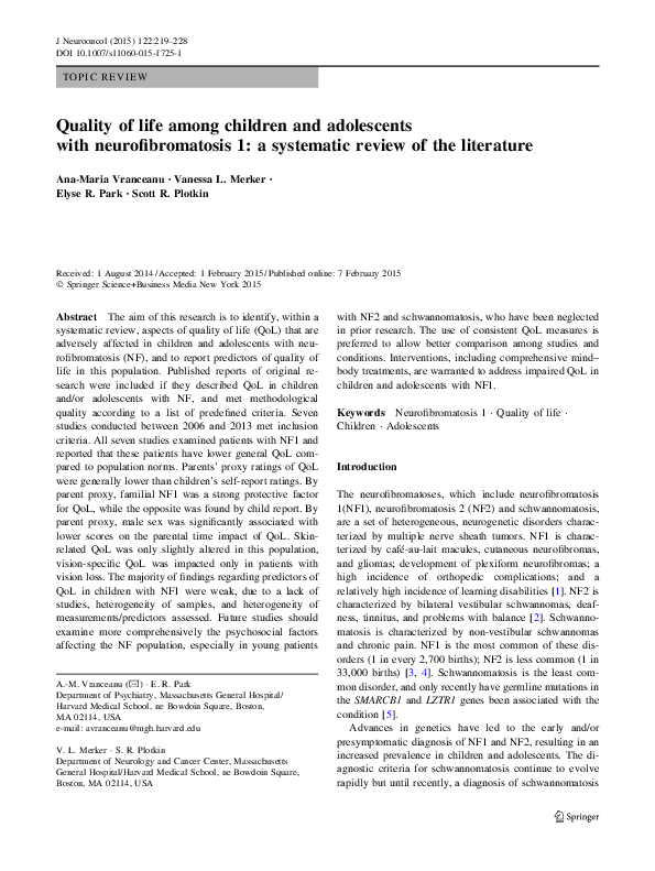 (PDF) Quality of life among children and adolescents with ...