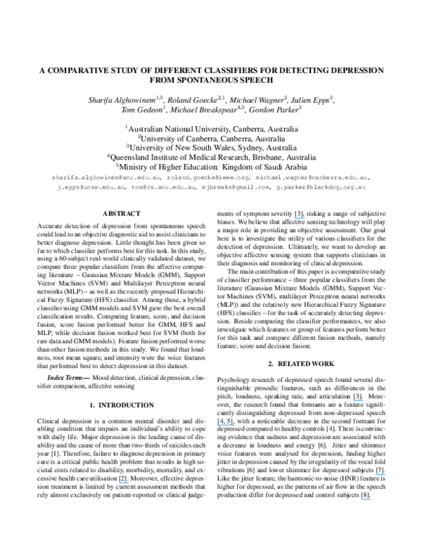 (PDF) A comparative study of different classifiers for detecting ...