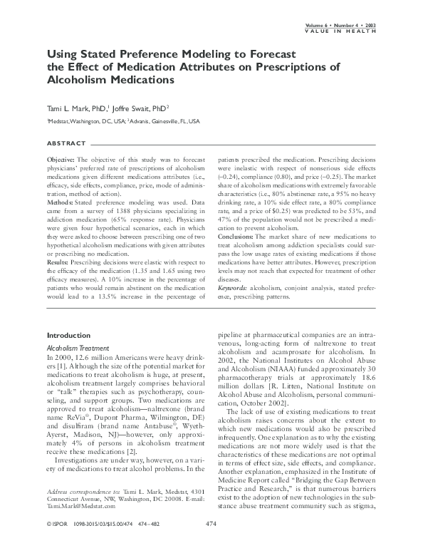 (PDF) Using Stated Preference Modeling to Forecast the Effect of ...