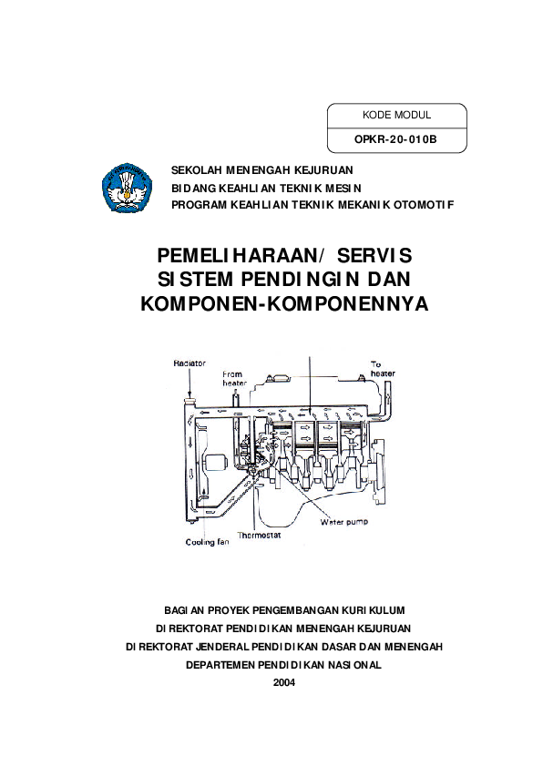 Pdf Pemeliharaan Servis Sistem Pendingin Dan Komponen Komponenny Muhammad Agus Academia Edu
