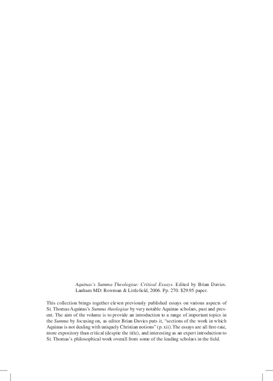 Brendan critical essays 04 image