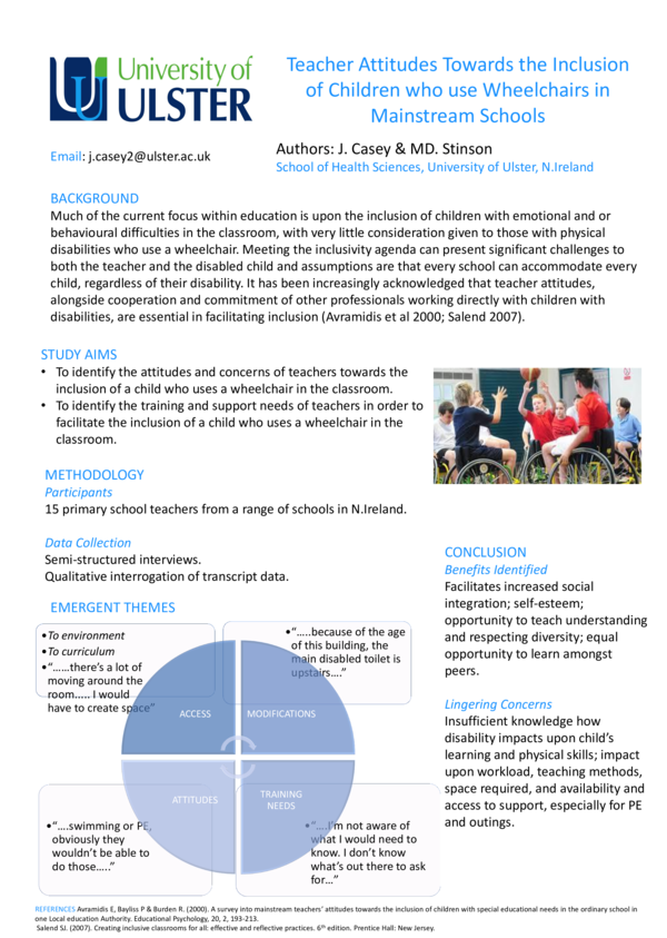 (PDF) Teacher attitudes towards the inclusion of children who use ...