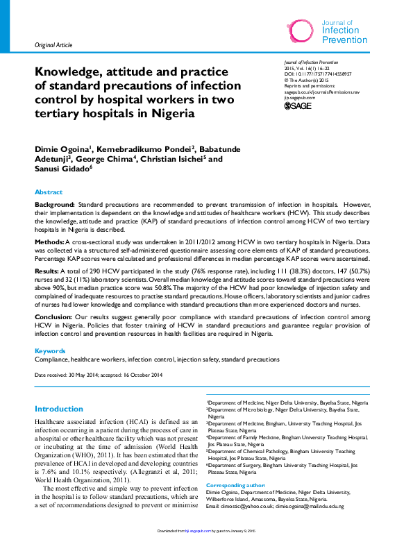 Standard precautions ppe picture