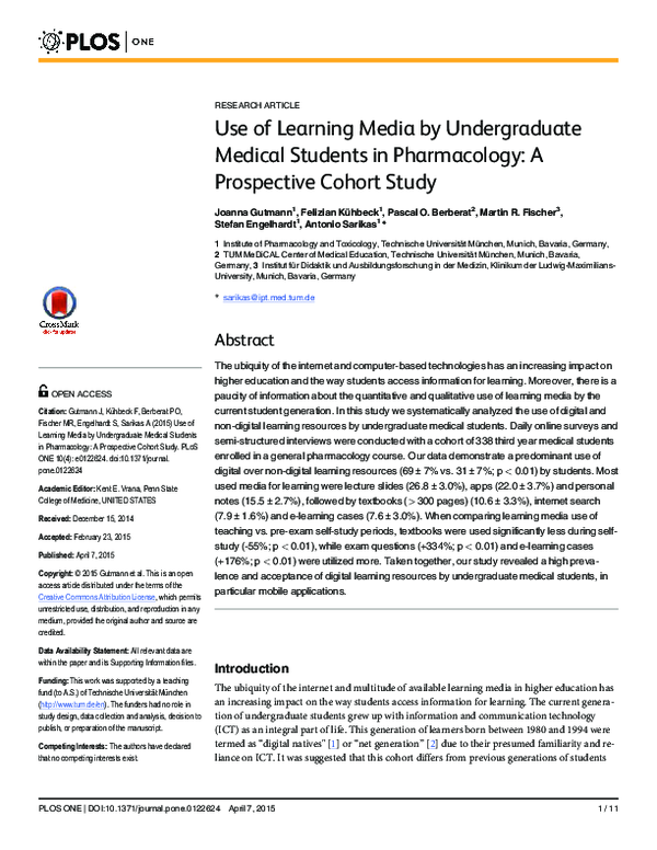 (PDF) Use of Learning Media by Undergraduate Medical Students in ...