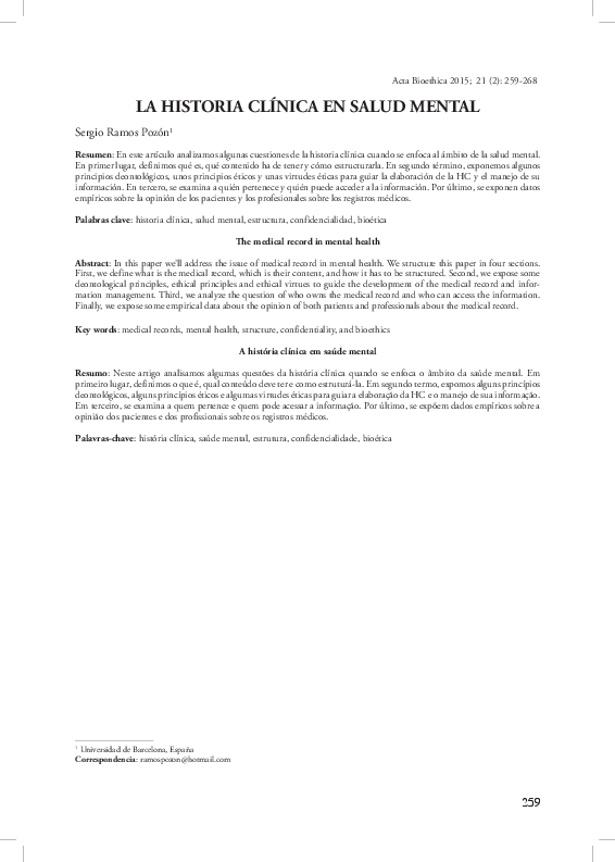 historial clinico ejemplo pdf