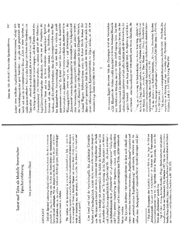 Pdf Inzest Und Tabu Als Modelle Literarischer Epochenerfahrung Deutsche Vierteljahrsschrift Fur Literaturwissenschaft Und Geistesgeschichte 2001 446 62 Johannes Endres Academia Edu