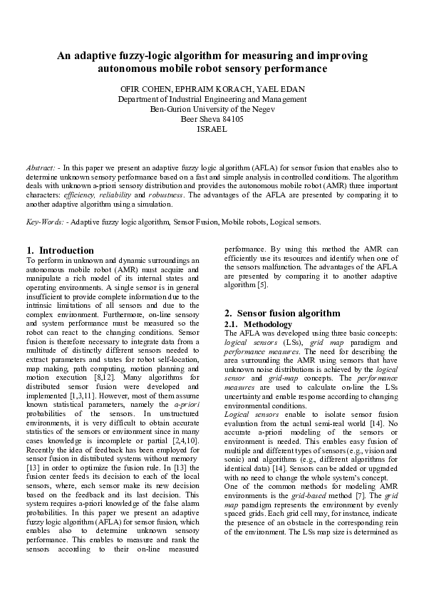 (PDF) An adaptive fuzzy-logic algorithm for measuring and improving ...