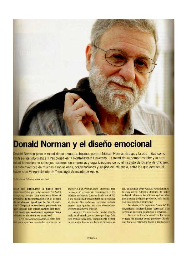 Donald Norman y el diseño emocional