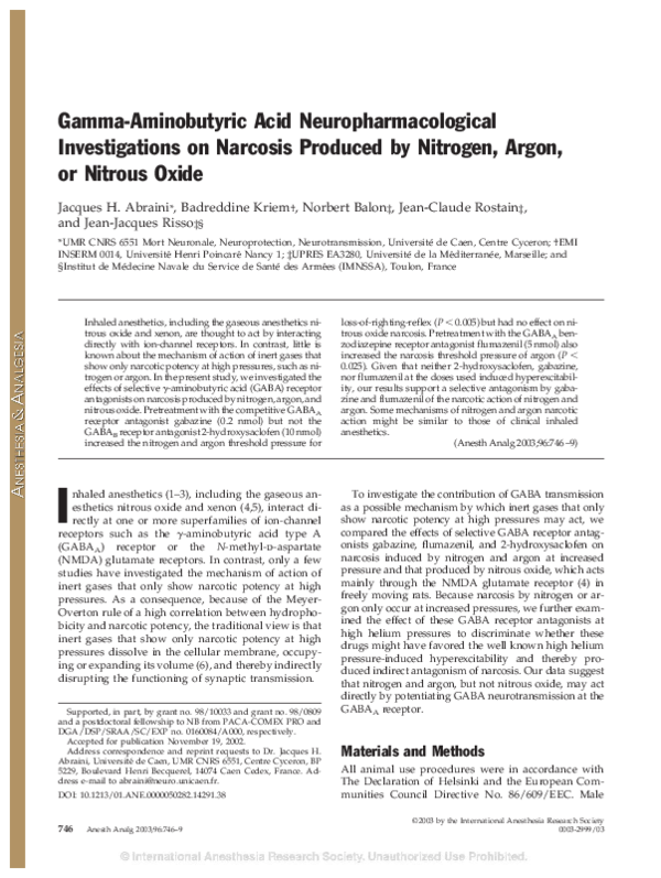 Nitrogen narcosis definition image