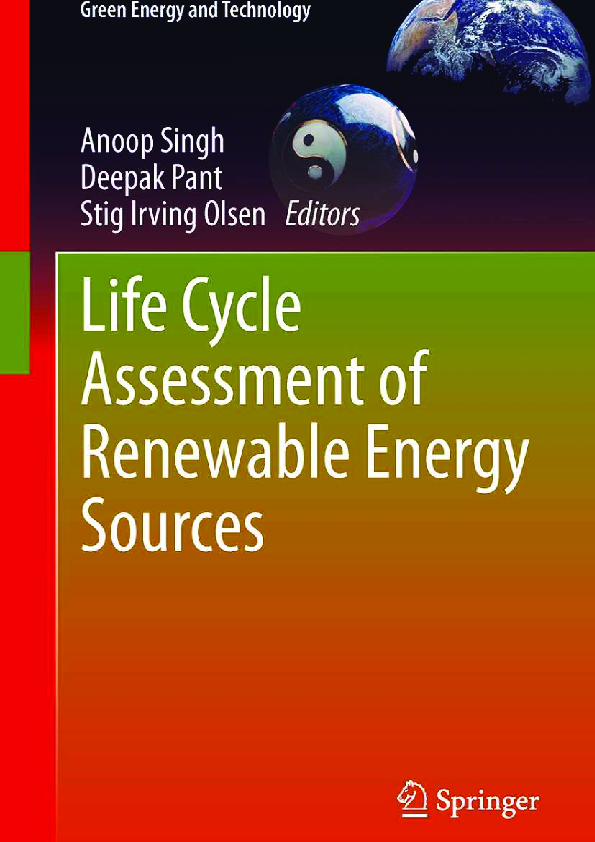 (PDF) Importance of Life Cycle Assessment of Renewable Energy Sources