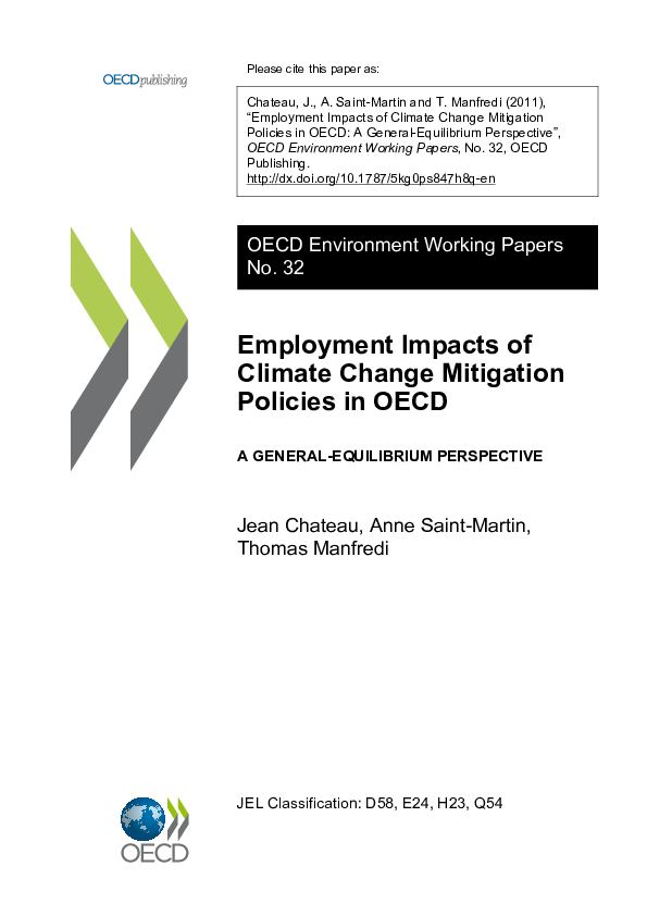 (PDF) Employment Impacts of Climate Change Mitigation Policies in OECD