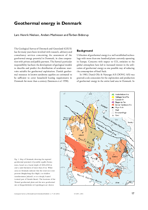 (PDF) Geothermal energy in Denmark
