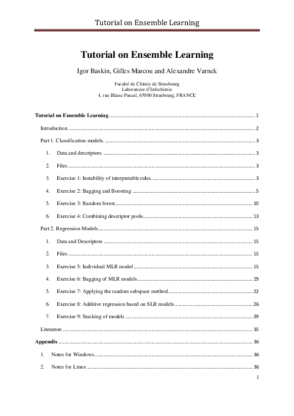ensemble learning tutorial