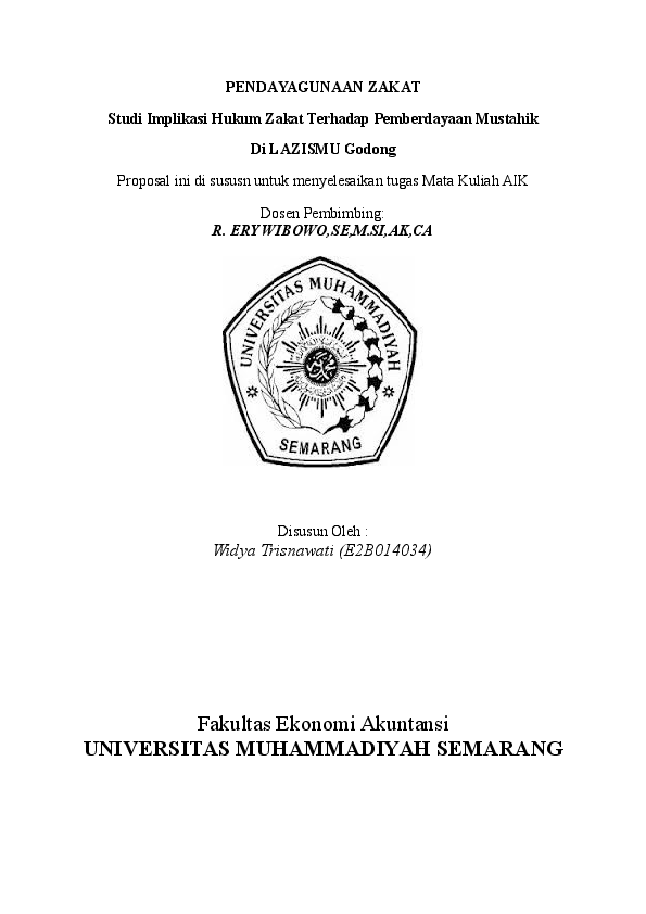 Doc Pendayagunaan Zakat Mutammimah Ima Academia Edu