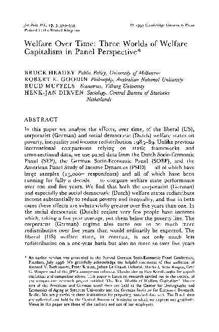 Welfare capitalism essay image