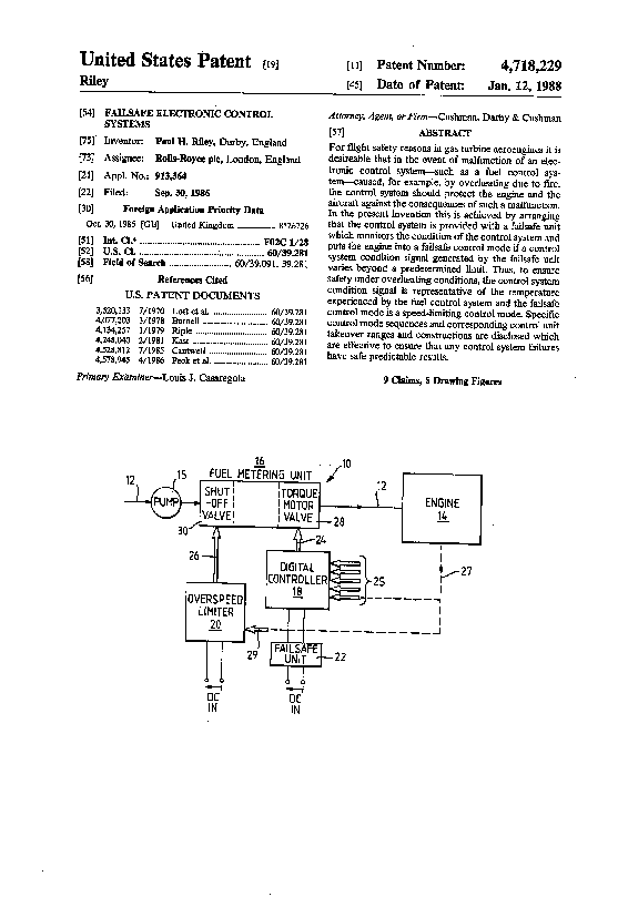 (PDF) FADEC fail safe component
