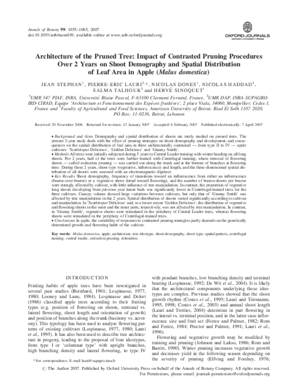 (PDF) Architecture of the pruned tree: Impact of contrasted pruning ...