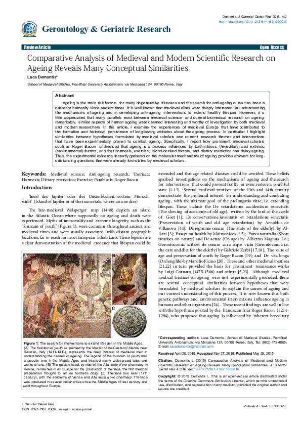 (PDF) Comparative Analysis of Medieval and Modern Scientific Research ...