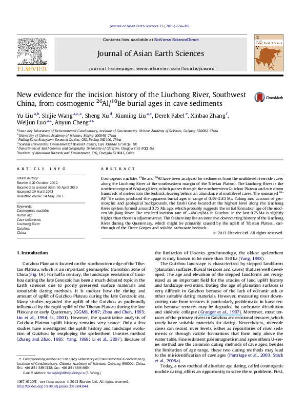 cosmogenic dating Lab
