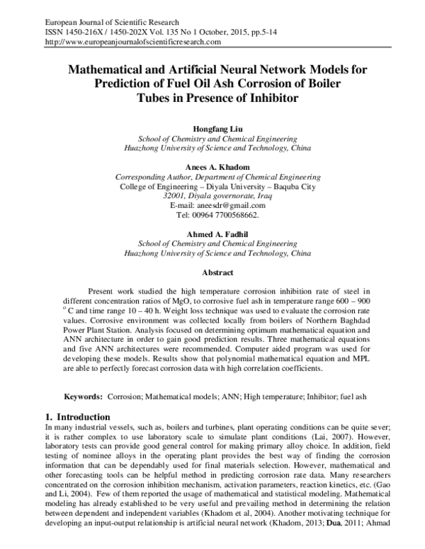 (PDF) Mathematical and Artificial Neural Network Models for Prediction ...