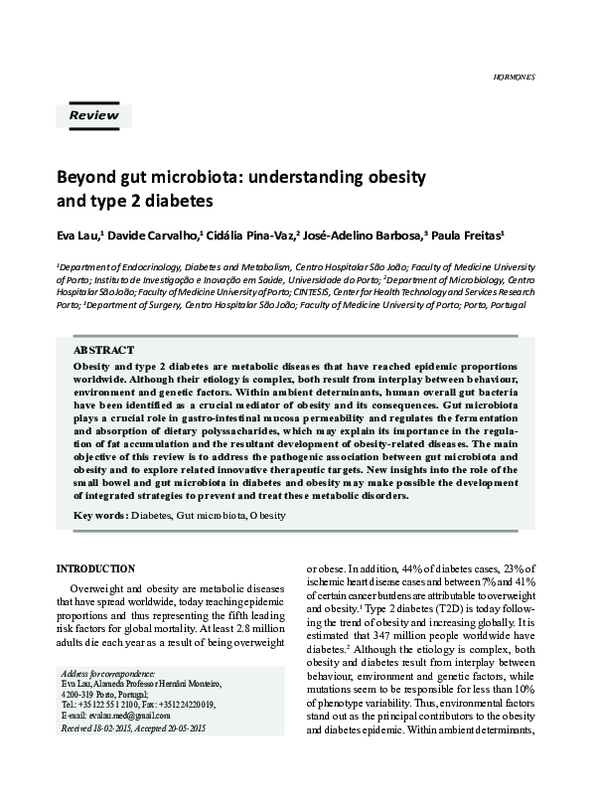 (PDF) Beyond gut microbiota: understanding obesity and type 2 diabetes