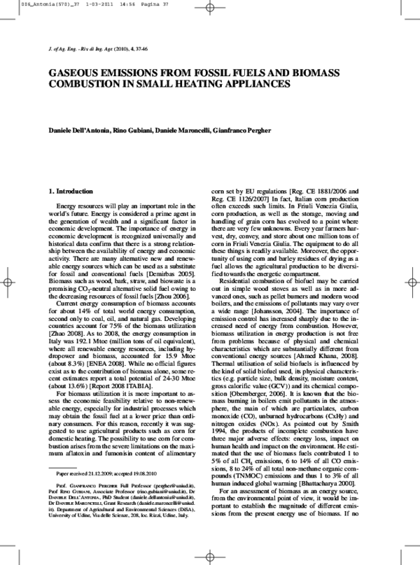(PDF) GASEOUS EMISSIONS FROM FOSSIL FUELS AND BIOMASS COMBUSTION IN ...