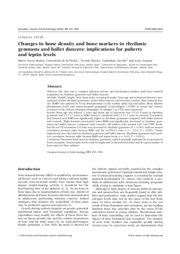 (PDF) Increased circulating adiponectin levels and decreased leptin