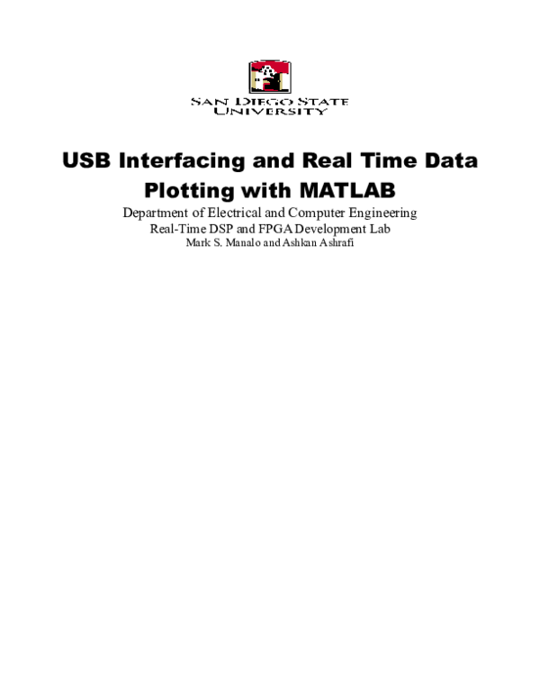 (PDF) Matlab USBReport