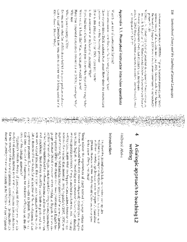 A dialogic approach to teaching L2 writing