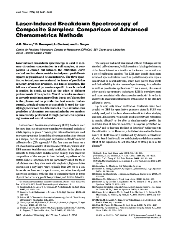 (PDF) LaserInduced Breakdown Spectroscopy of Composite Samples