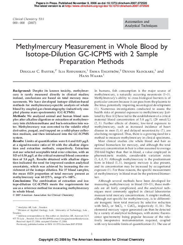 (PDF) Development of a Common Procedure for the Determination of ...