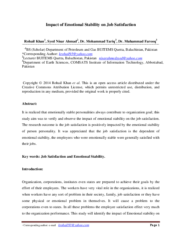 The key to success is emotional stability picture