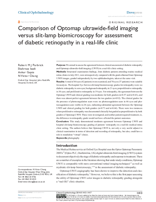 (PDF) Optomap imaging in diabetic retinopathy Dove Medical Press