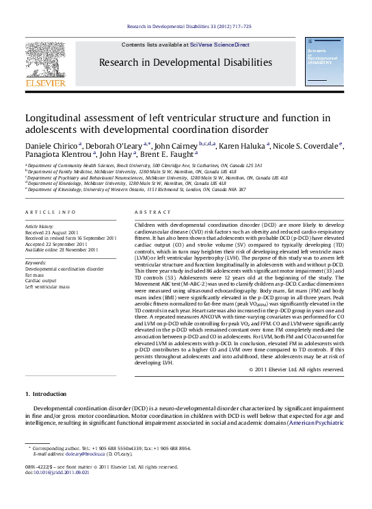 (PDF) Longitudinal assessment of left ventricular structure and ...