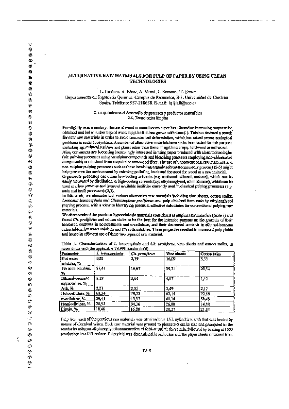 (PDF) Alternative raw materials for pulp of paper by using clean ...