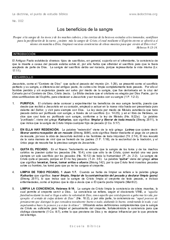 (PDF) 102Los Beneficios De La Sangre De Jesucristo santiago morales
