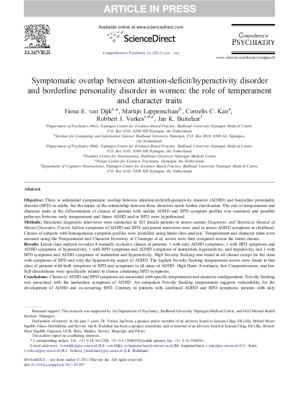 (PDF) Symptomatic overlap between attention-deficit/hyperactivity ...