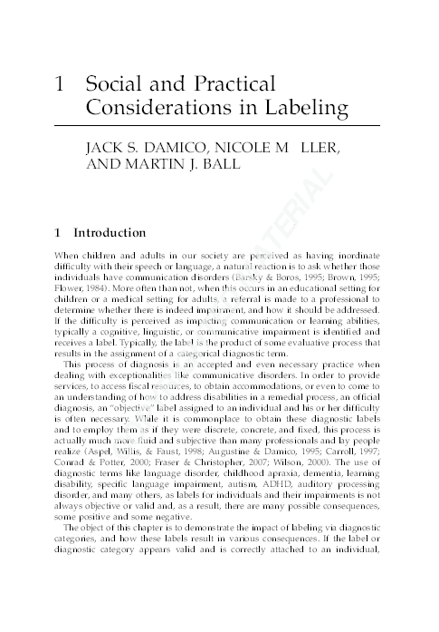 (PDF) Social and Practical Considerations in Labeling