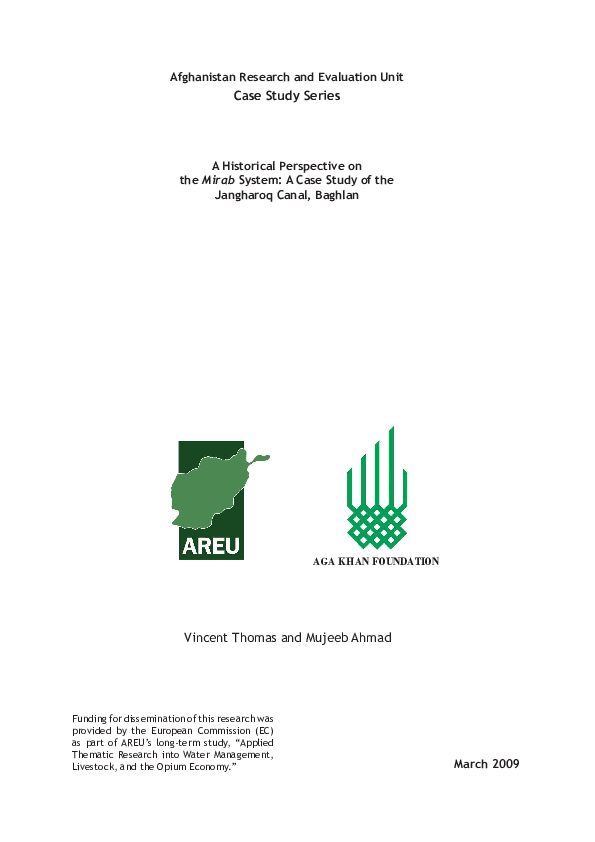 (PDF) A Historical Perspective on the Mirab System: A Case Study of the ...