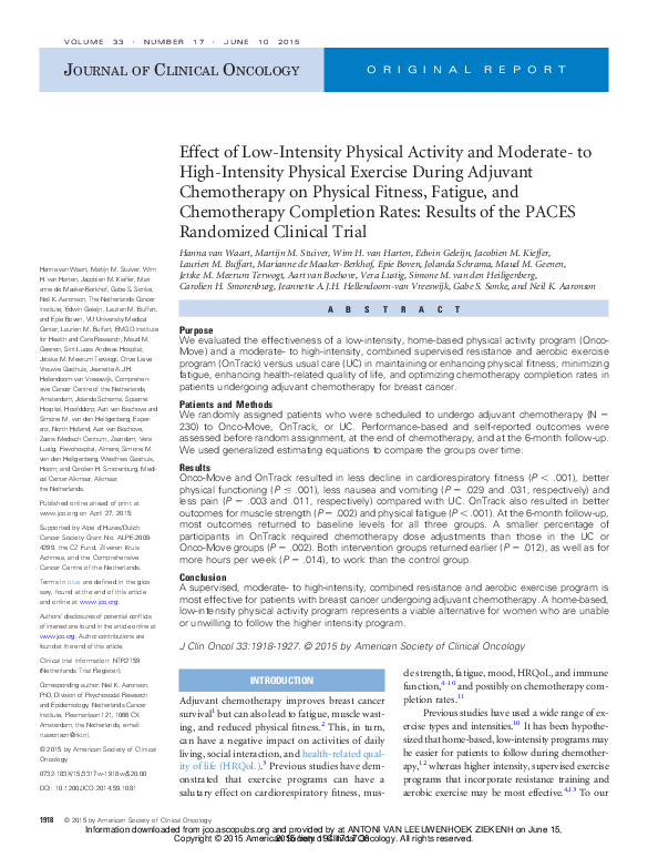 (PDF) Effect of Low-Intensity Physical Activity and Moderate- to High ...