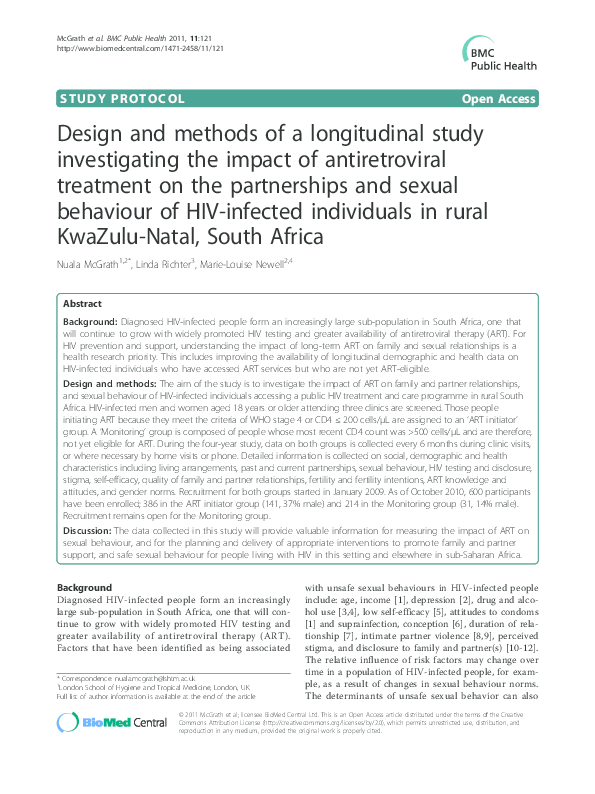 (PDF) Design and methods of a longitudinal study investigating the ...