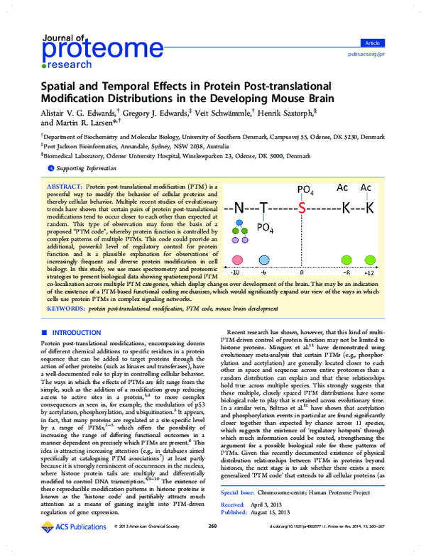 (PDF) Spatial and Temporal Effects in Protein Post-translational ...
