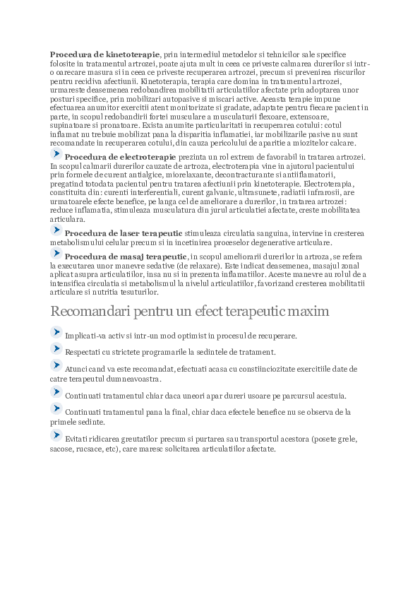 tratarea artrozei cu radiații infraroșii