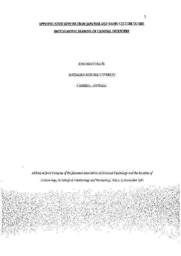 Shaming offenders essay 07 image