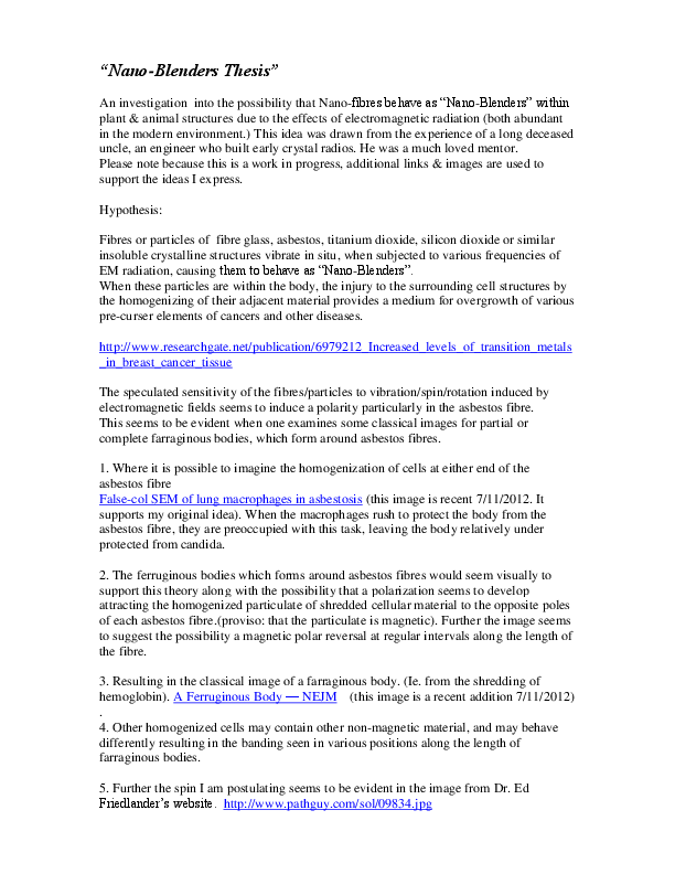 Help on dissertation nanotechnology