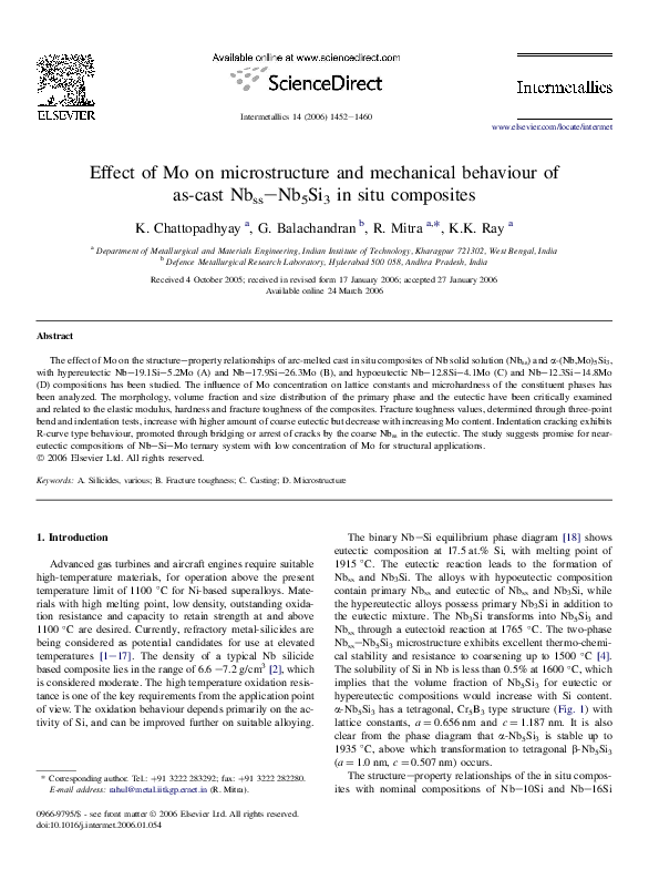 (PDF) Effect of Mo on microstructure and mechanical behaviour of as ...
