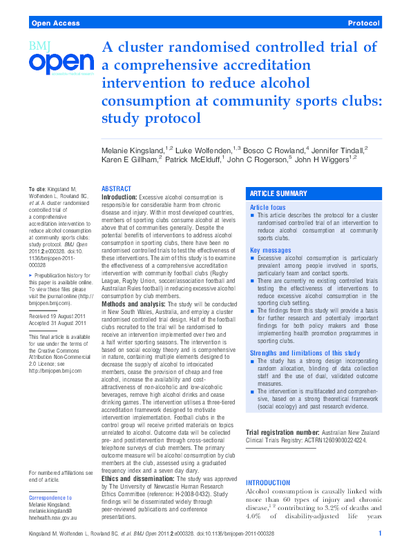 (PDF) A cluster randomised controlled trial of a comprehensive ...